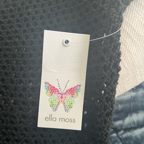 Ella Moss Black Crocheted Fringe dress- Size Small - Picture 5 of 5